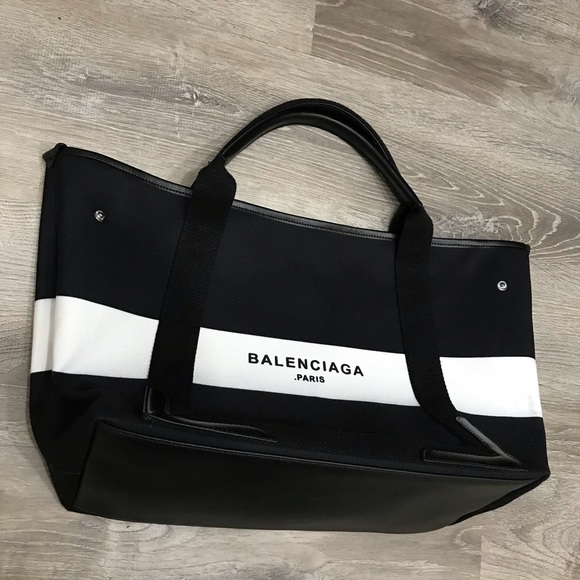 Black & white canvas bag - Picture 4 of 8